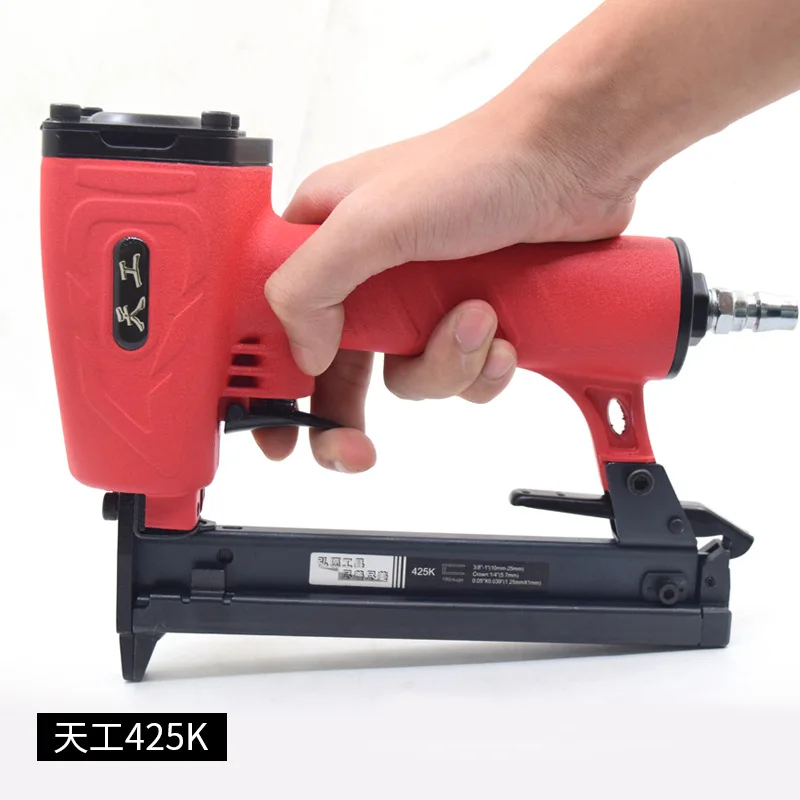 Pistola clavadora de aire 425K, pistola neumática de ratán de Metal tipo U, muebles de poste de aluminio, grapas 410K 413K 416K 418K