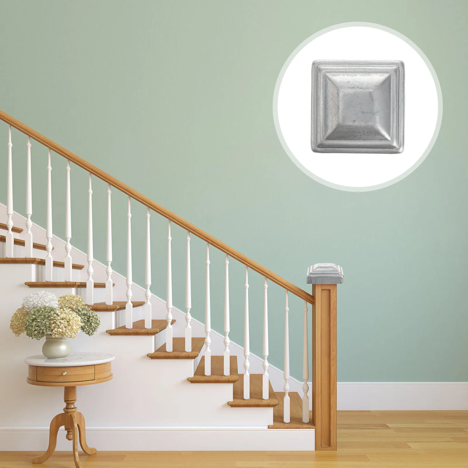 

10pcs Galvanized Metal Caps For Outdoor Use Square Fence Post Cover Decorative Fencing Post Caps Garden Fence Accessories