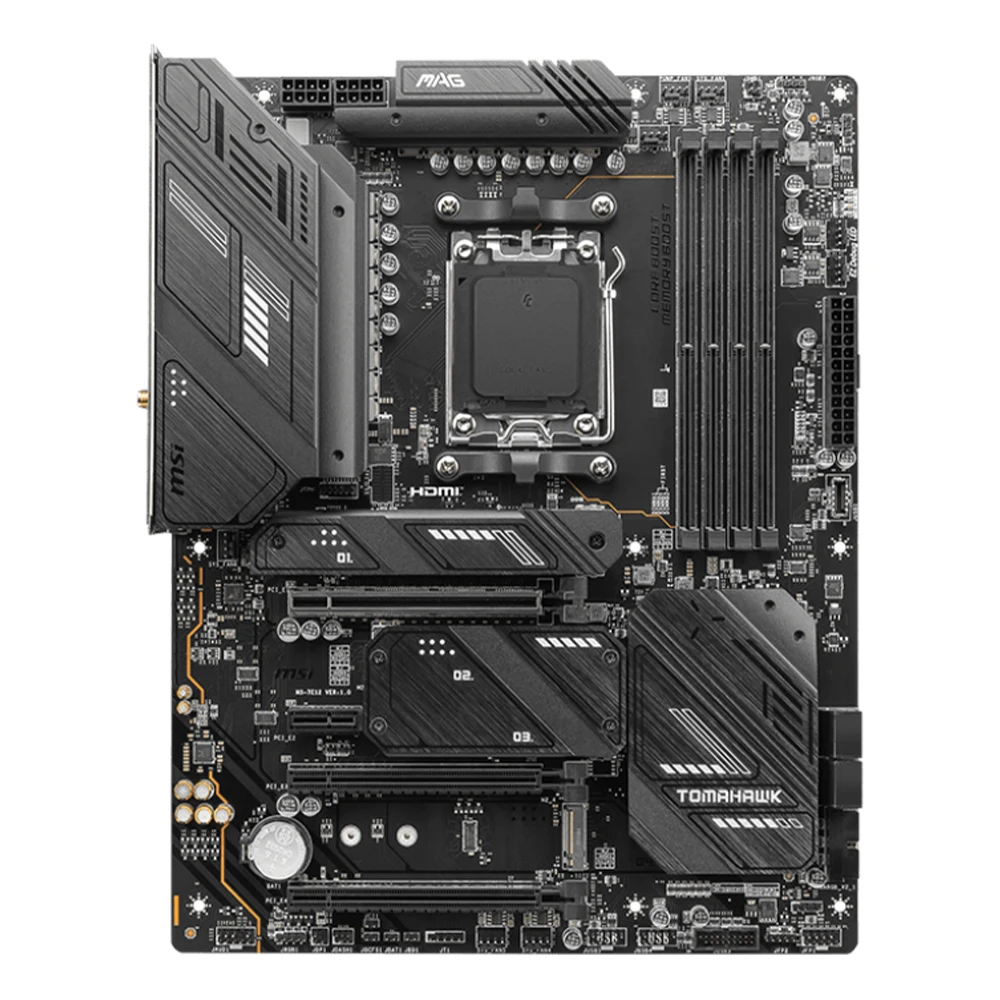 MSI MAG X670E TOMAHAWK Supporto scheda madre WIFI 7900X 7800X3D 7700 7600X 7500F CPU DDR5 7800 MHz M.2 PCIe5.0 AMD X670 AM5 ATX