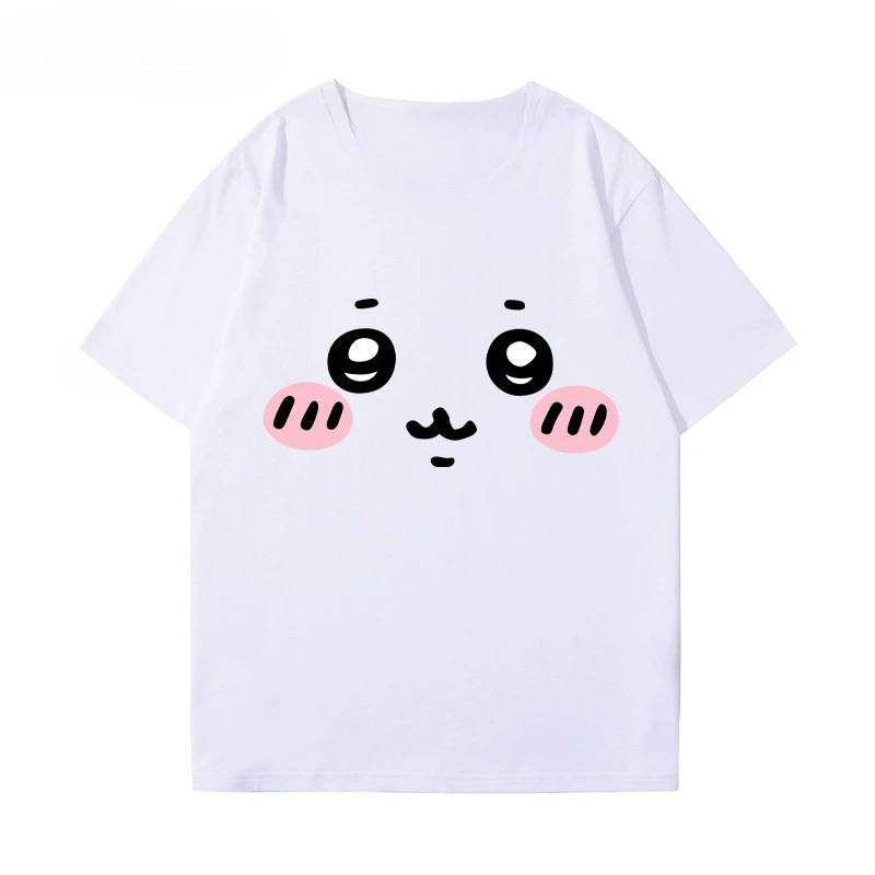 Chiikawa Cute Japanese‑Style Graphic T‑Shirt, Unisex Kids Couple Matching Casual Summer Short‑Sleeve Streetwear Daily Top