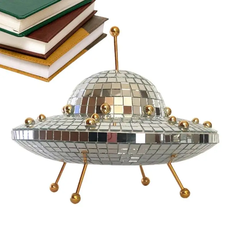 

Disco Ball Decorations Spaceship Disco Mirror Reflective Ball Mirror Disco Ball For Halloween Christmas Party Table Desk Room