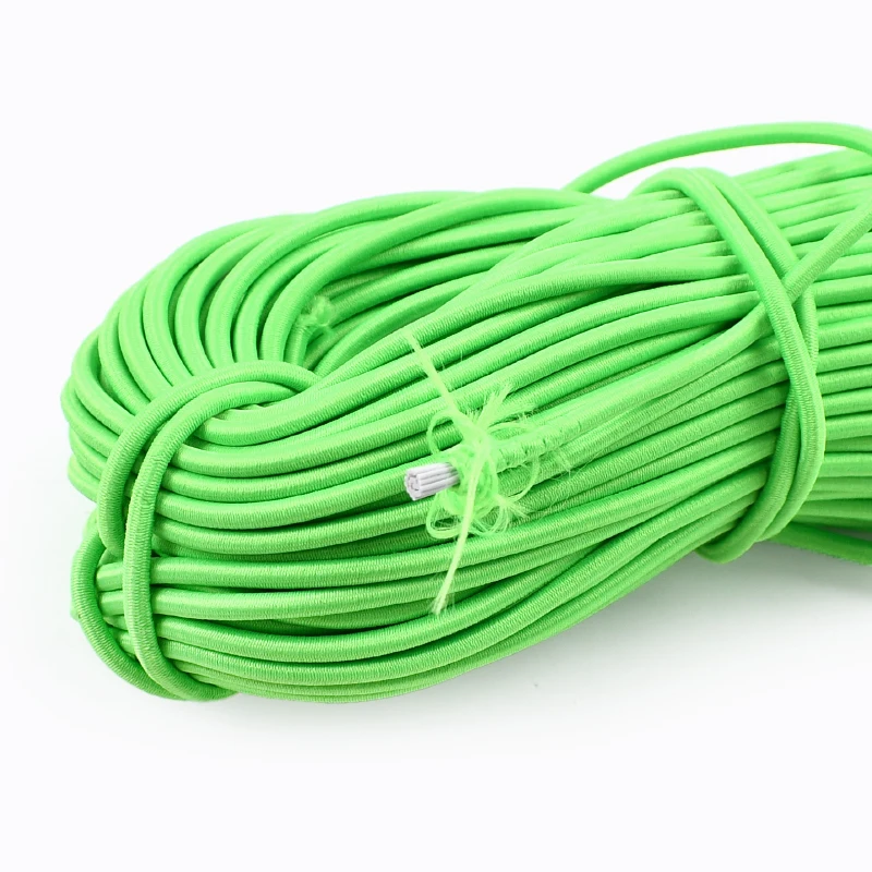 10/20/30 Meter 3mm Buntes Elastisches Band für Haarbänder, Masken, Gummibänder, Hüte, Schnürsenkel, Kordeln, Gummiseile, Nähzubehör
