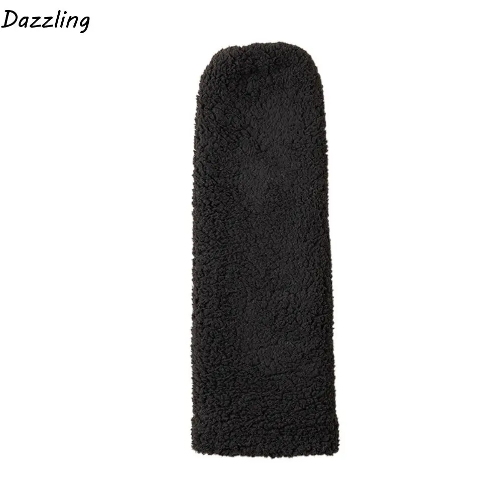 

Thicken Warm Winter Foot Cover Hosiery Leg Warmers Floor Plush Stockings Simple Long Tube Sock Coral Fleece Stockings Winter