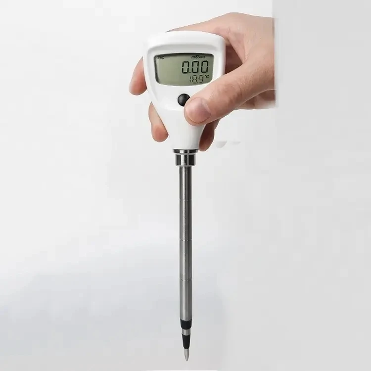 2 in 1multipurpose conductivity meter  waterproof Soil Meter Long Probe Ec Meter For Garden