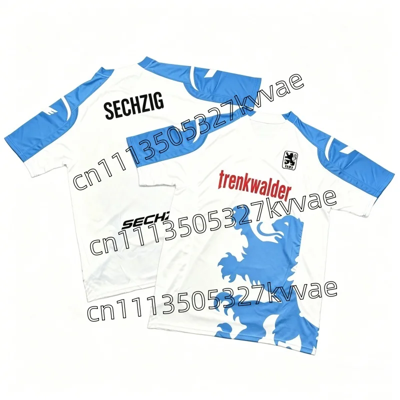 Camiseta Deportiva para Hombre, Modelo 2008 1860 Munich BNWT, Cuello Redondo, Secado Rápido, para Entrenamiento de Fútbol, Ropa Deportiva Familiar, para Niños