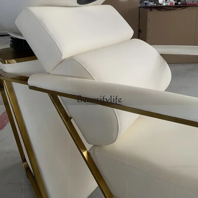 كرسي شامبو لحوض الحلاقة من السيراميك عالي الجودة lx29، نصف كرسي لتدليك صالون الشعر وسرير التنظيف #2