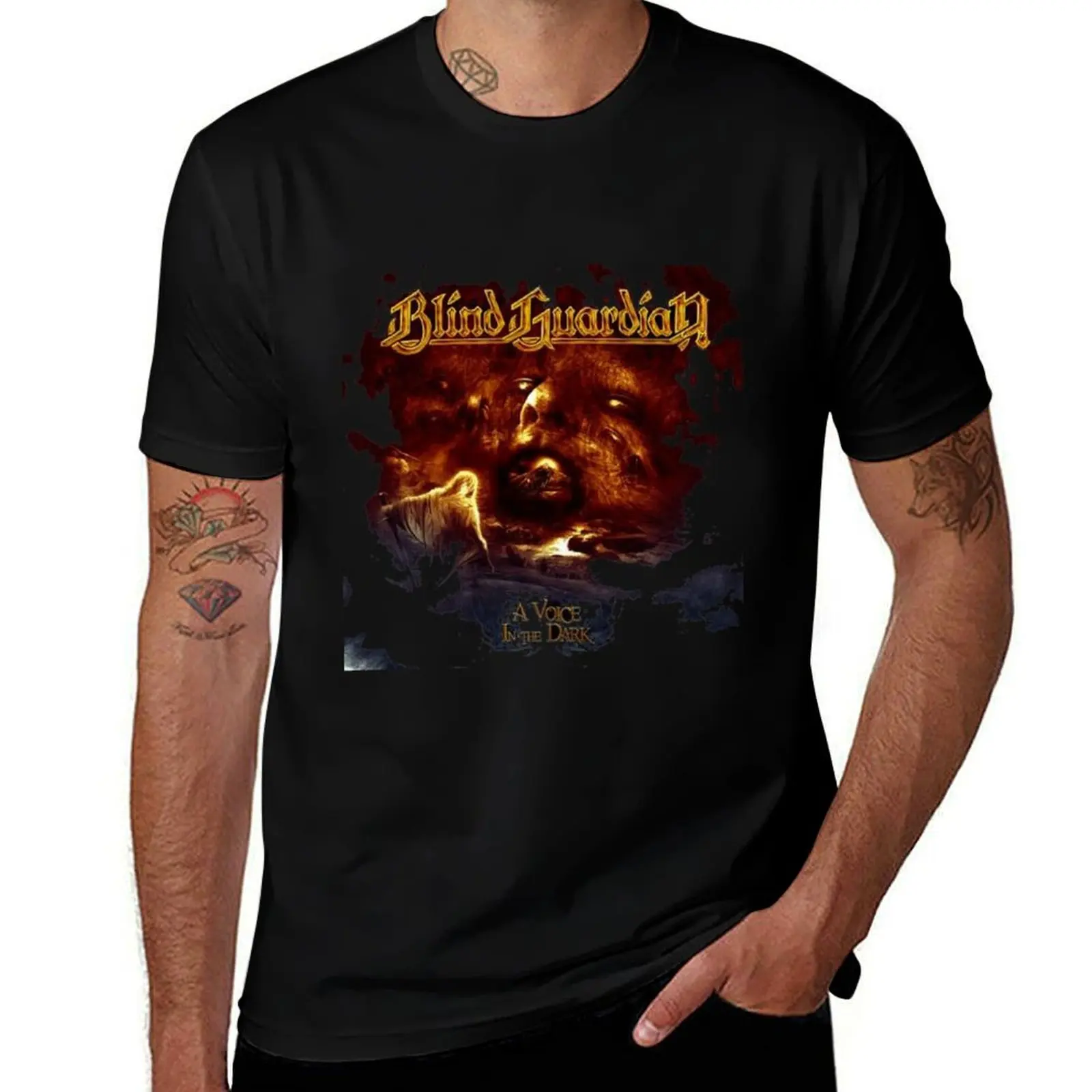 

blind guardian power metal blind metal T-Shirt man t shirts high quality luxury brand anime t shirts oversize T-Shirt