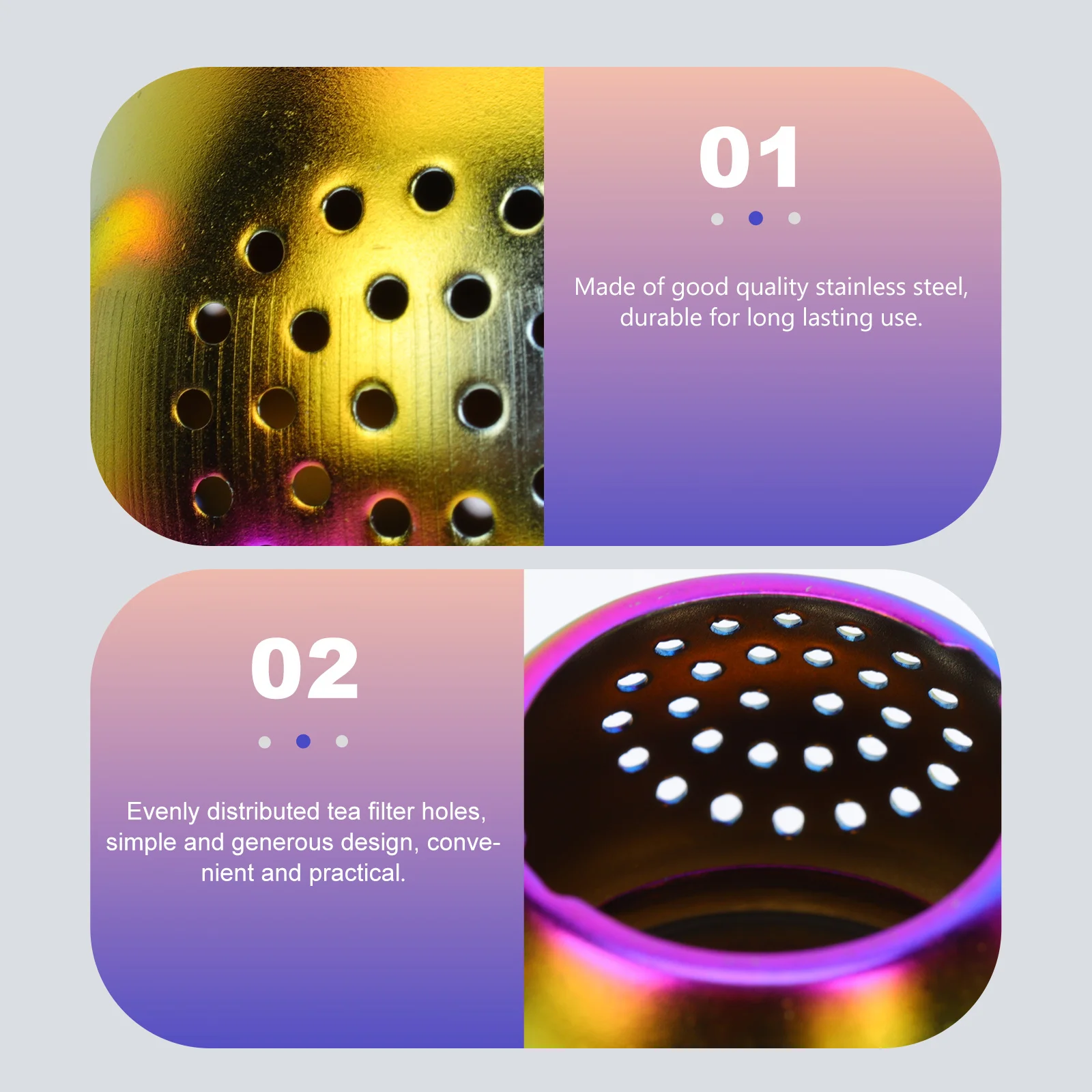 

1Pcs Household Tea Strainer High-Quality Materials Not Easily Deformed Wide Applications Home Supplies Tea Infuser