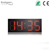 10-Inch LED Outdoor Digital Screen Oil Price Display Time Temperature Numeric Screen for Business Use