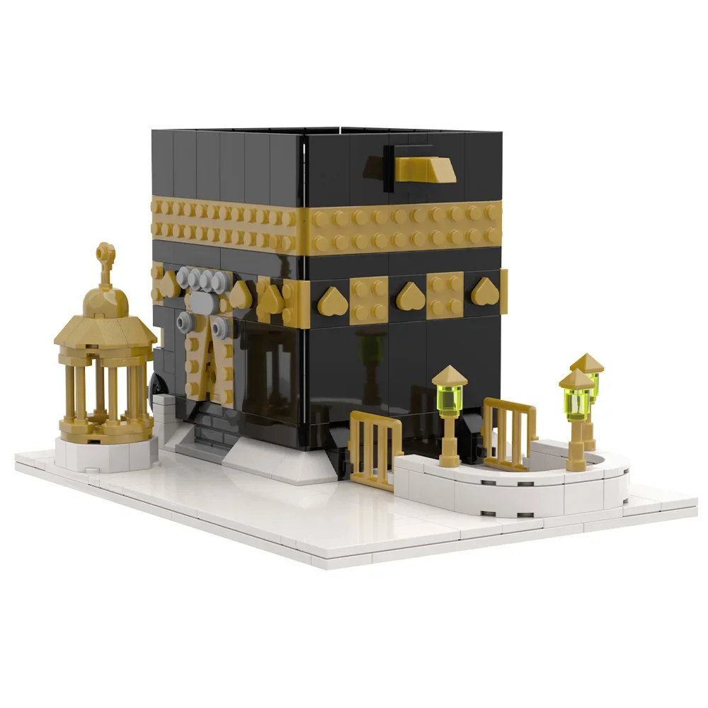 MOC Islam Kaaba Mattoni Islam Religione Kaaba Street View Architettura Building Block Modello di Montaggio Giocattoli Per Bambini Regali Di Compleanno FAI DA TE