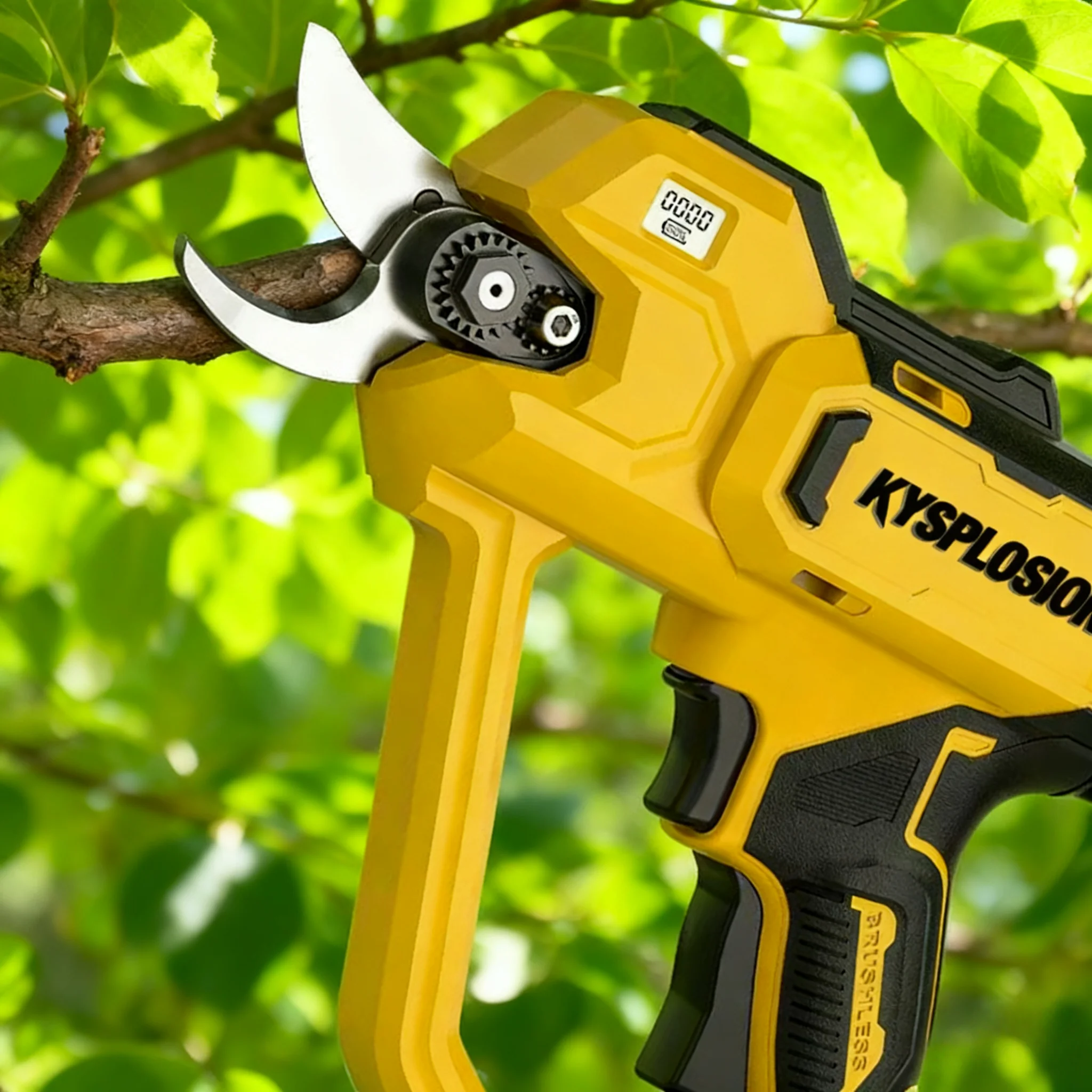 Беспроводные электрические секаторы для аккумулятора Dewalt, 2-дюймовый бесщеточный триммер для деревьев со стальными лезвиями SK5, ЖК-дисплей, двигатель 600 Вт