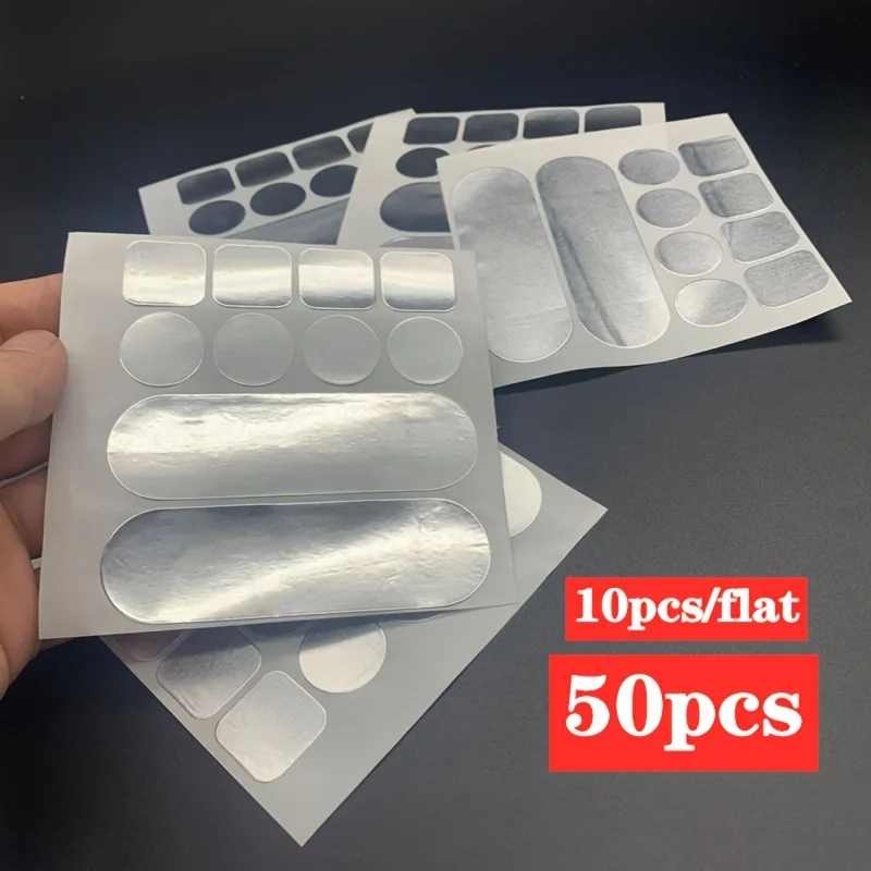 Parche de reparación de tuberías, cinta de papel de aluminio impermeable, pegatinas de reparación de ollas resistentes a altas temperaturas para fugas de fijación de acero inoxidable