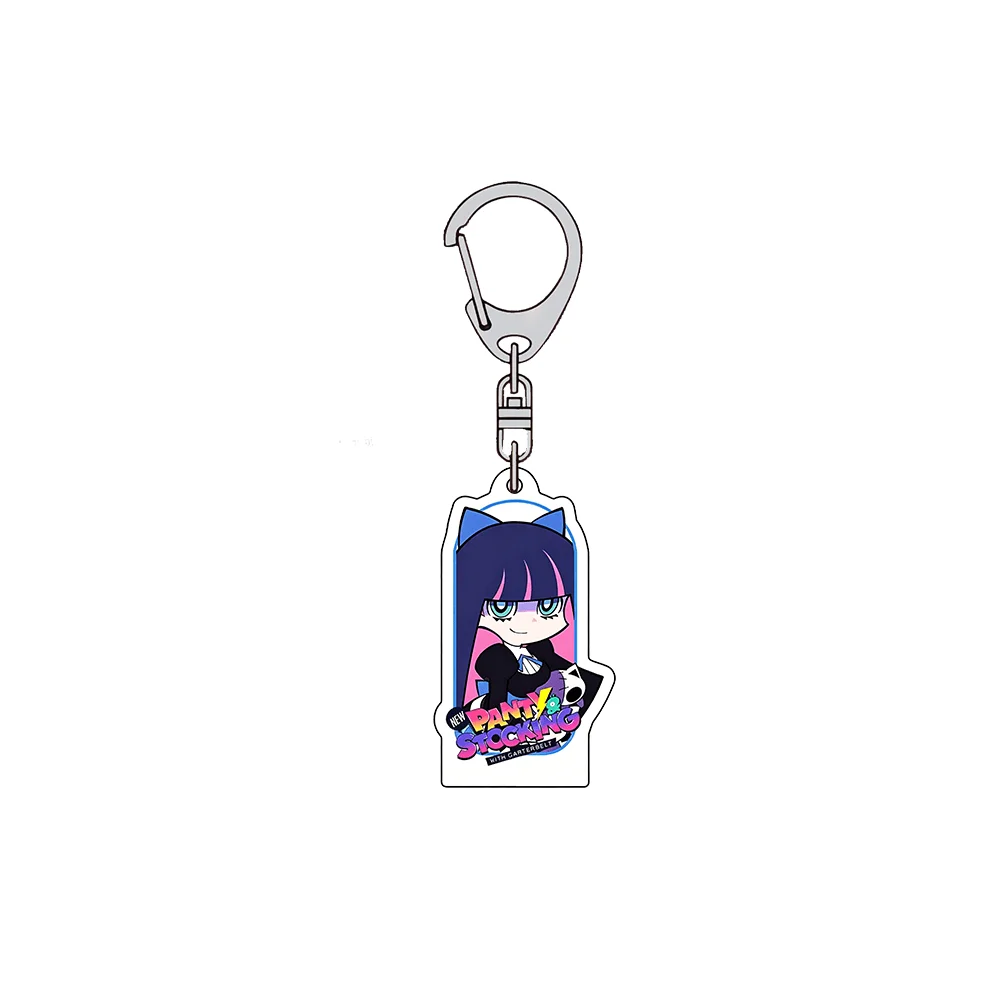 Panty & Stocking with Garterbelt Stocking Q Ver 6cm Acrylic Stand Keychain Kawaii Choice Accessory Collectible Gift For Fans