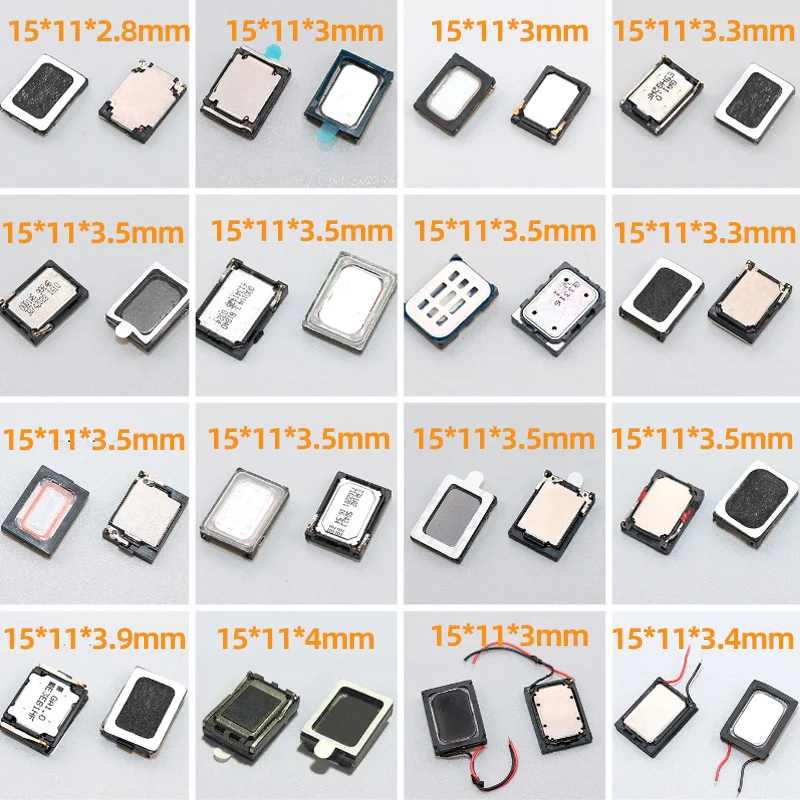 2PCS 15x11x3.5mm  Rectangle MP3 Speaker Tin Foil Loudspeaker Compatible With Sony Huawei Xiaomi Samsung For Tablet Phone