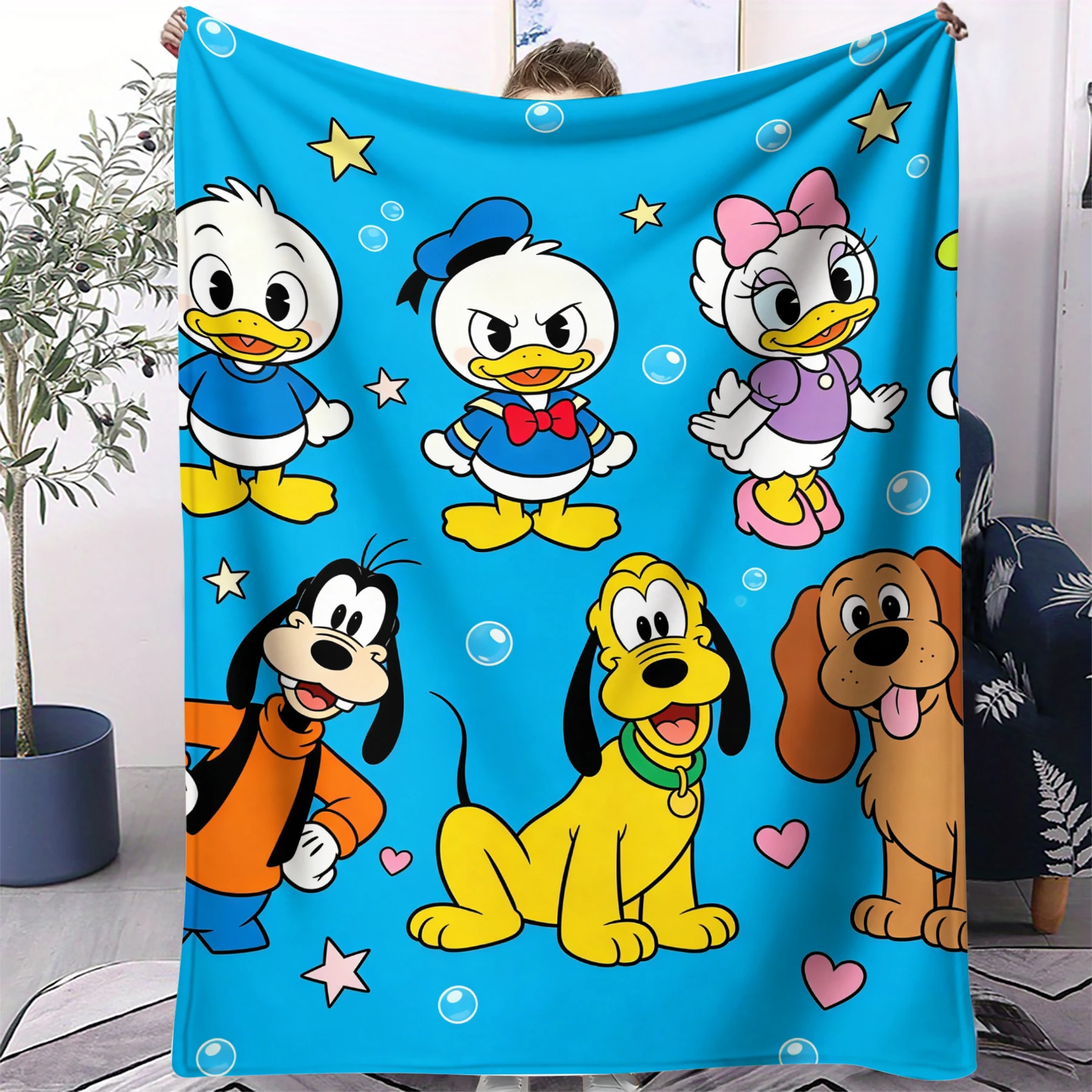 

Милый фланелевый плед с принтом Микки Мауса, многофункциональный плед, подходит для дома, отдыха на природе, путешествий, кемпинга, подарки для детей