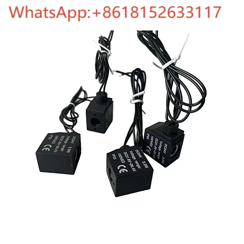 10PCS   Outgoing solenoid valve coil dc24V 3.0W AC220V 3.5V direct wiring type