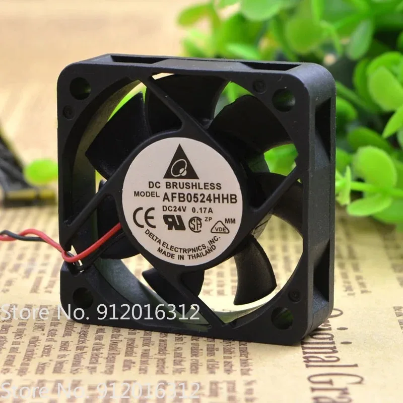 New Fan For Delta AFB0524HHB 24V 0.17A 5CM 5015 Large Air Volume Double Ball Inverter Cooling Fan 50×50×15MM