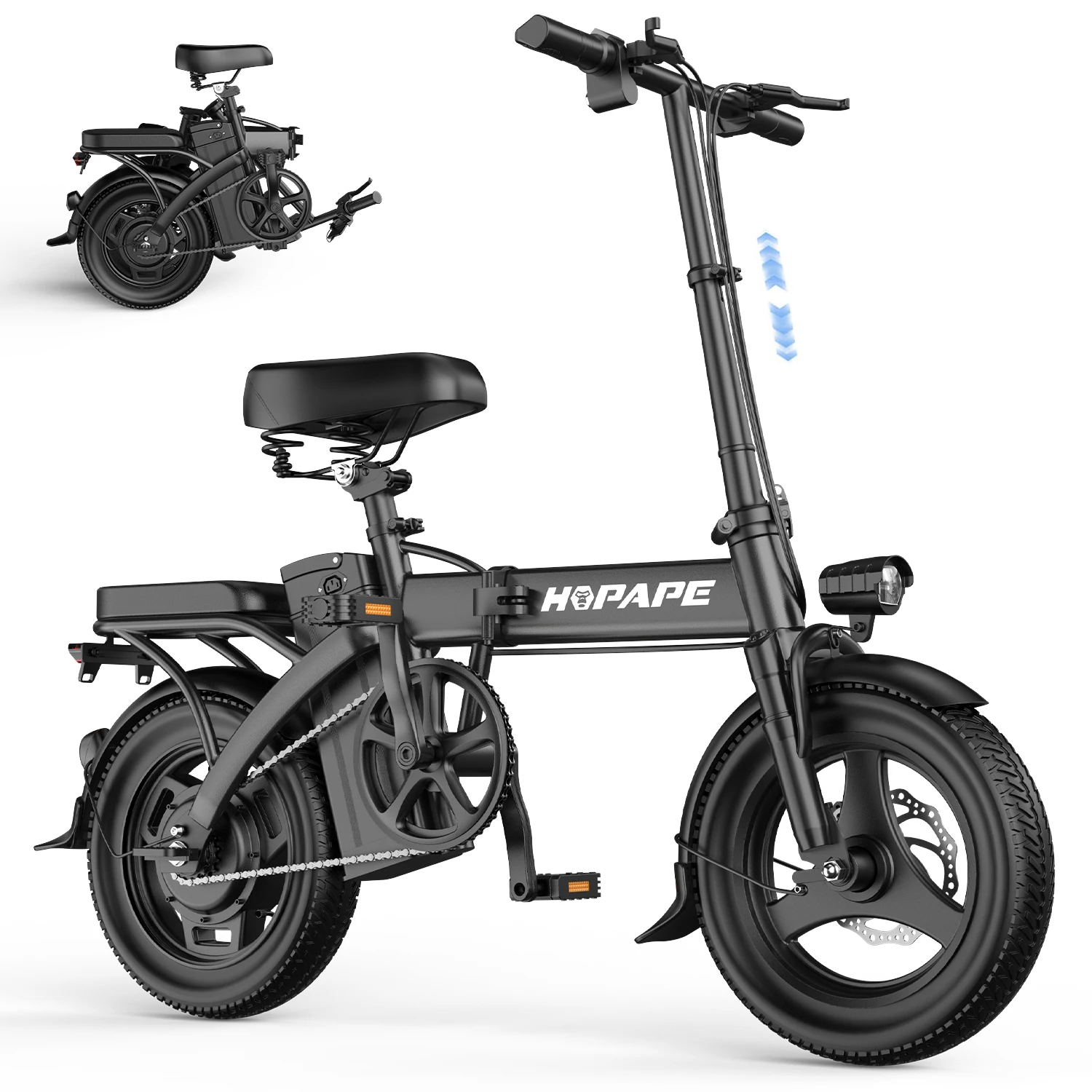 Electric Bike for Adults, 750W Peak Motor Commuter Ebike, 20MPH Speed, 40 Miles Range, Removable Waterproof Battery, Dual Disc Brakes Electric Bicycle, UL 2849 Certified
