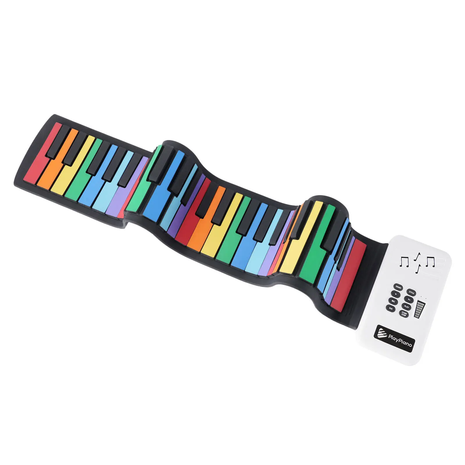 

Profession-Roll Up Piano 49 Key Digital Keyboard W/ Speaker for Convenient To Carry and Can Piay At Outdoor for Kids & Andult