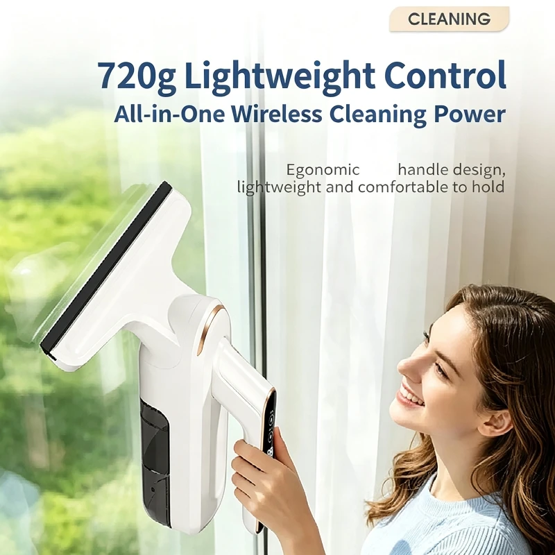3 in 1 Electric Window Cleaner Multifunctional Automatic Spray Handheld Wireless Collection Sewage for Glass Cleaning Tools