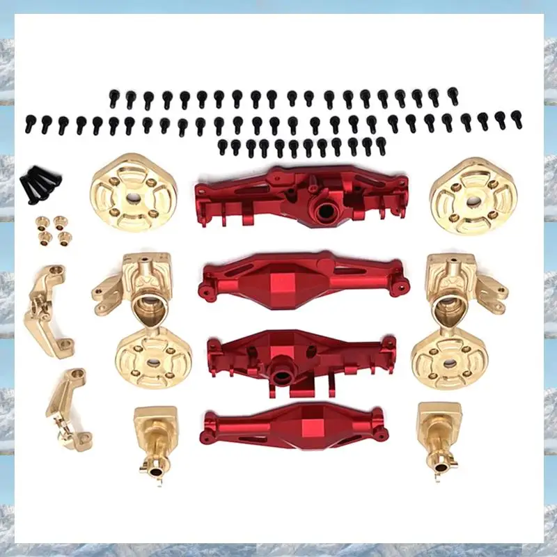 

Eco-Friendly-RC Car Upgrade Front And Rear Axle Housing Brass Cup C Bridge Cover Kit For MJX 1/12 H12Y H12Y+ RC Car Accessories