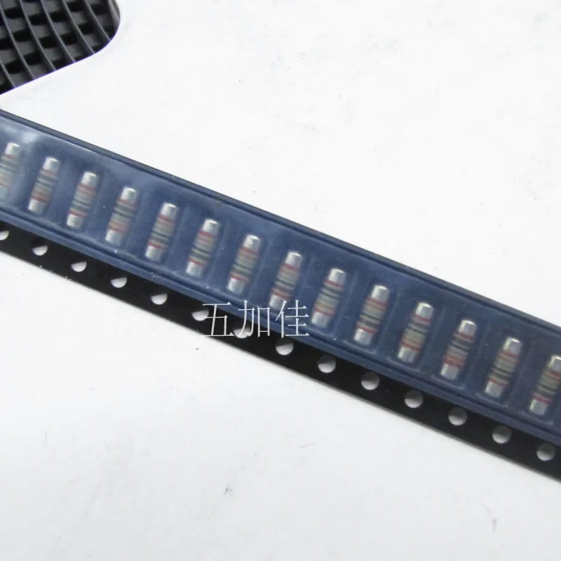 10-100pcs imported MMA02070C237F 0207 237R 1% wafer cylindrical color ring resistor