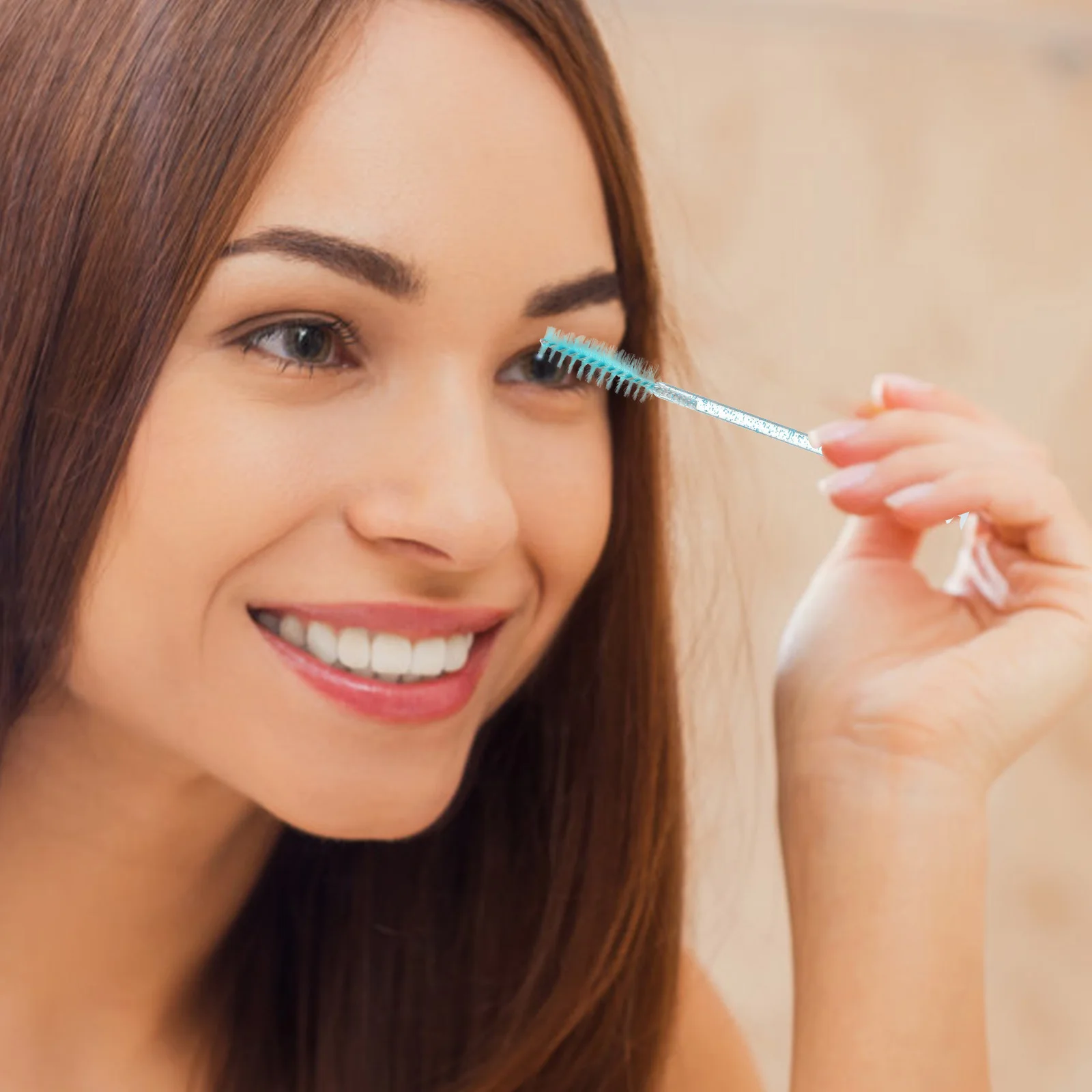 Brosses à cils en cristal avec Tubes de Mascara réutilisables, peigne à sourcils Portable, applicateur de cils, baguettes de maquillage, voyage, 10 pièces