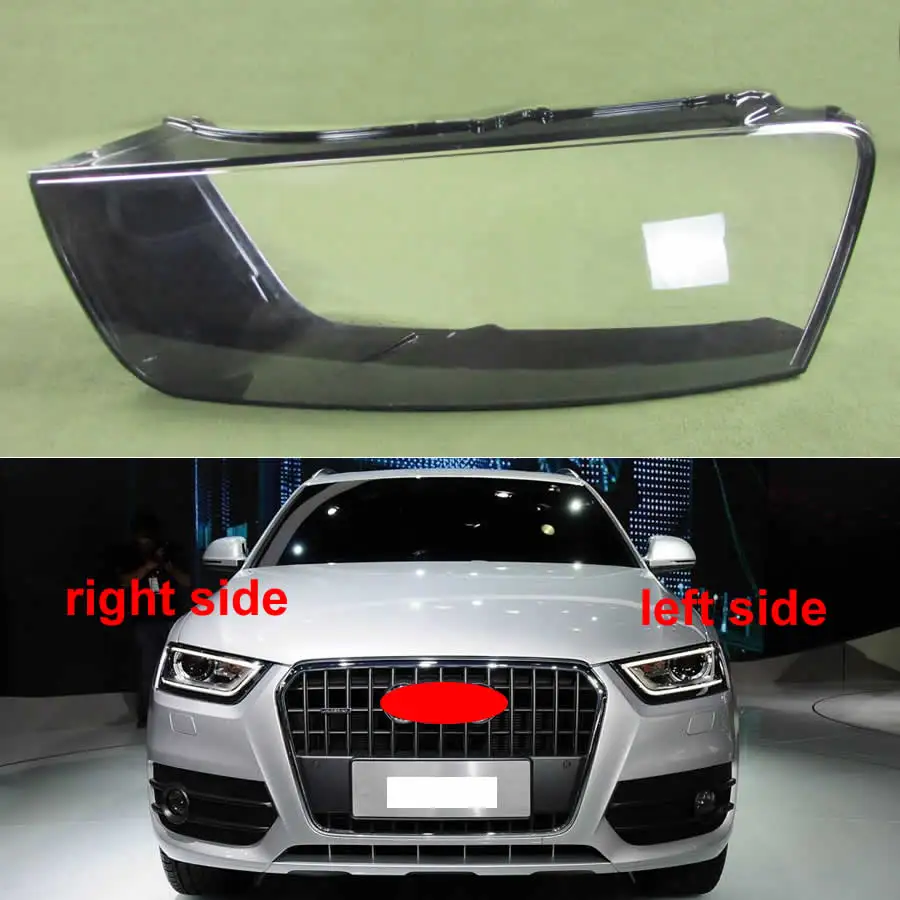 

For Audi Q3 2016 2017 2018 Headlight Plastic Cover Transparent Shade Headlight Lens Transparent Shell Lampshade Headlamp Cover
