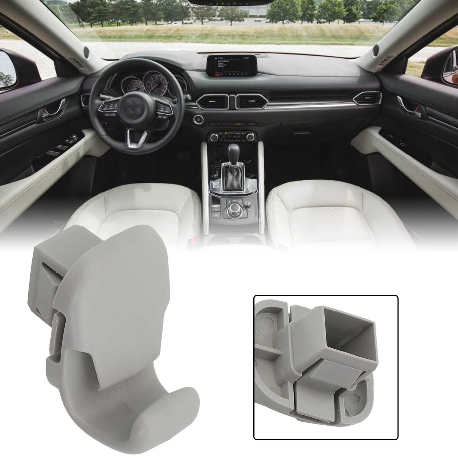 Replacement Sunvisor Clip Holder Bracket Fits For Mazda 3 6 For CX5 2013 2015 Sunroof and Non Sunroof Models OEM KD4569261