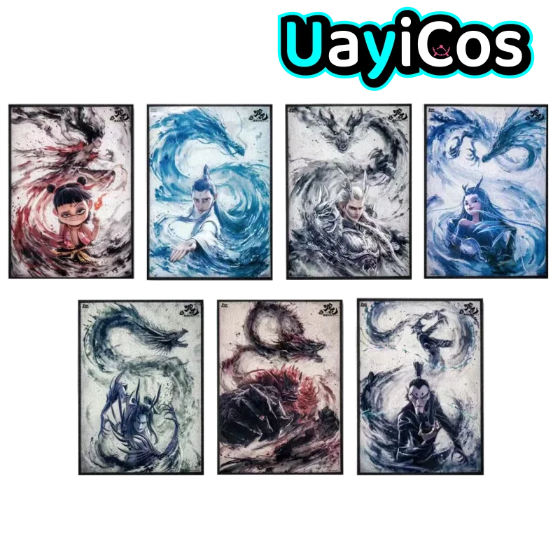 

Ne Zha 2 Official Ne Zha 2 Demon Nezha Aobing Shen Gongbao Acrylic Shikishi Colored Paper Doll Accessories Anime Figure Toy Kid