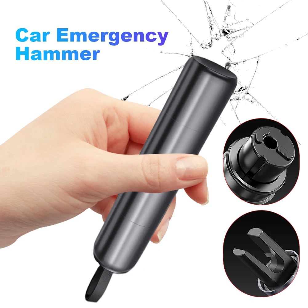 

Резак для ремня безопасности из алюминиевого сплава, эвакуационный молоток высокой твердости, резак для ремня безопасности, спасательный эвакуационный инструмент для автомобиля