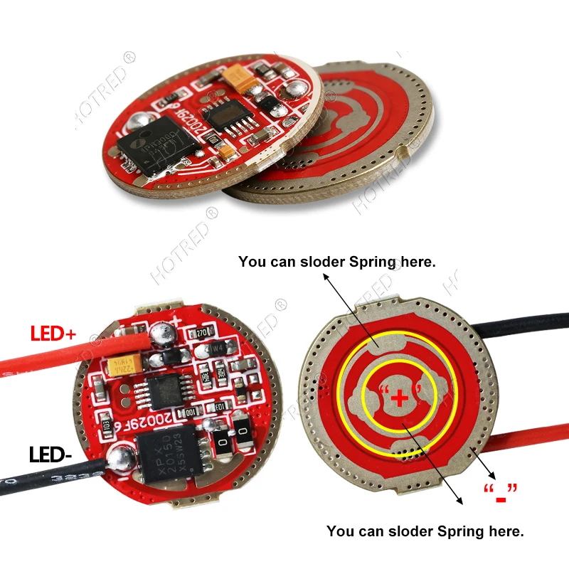 LED 10W 20W 30W Laser 5050-L2 T6 7070 XHP70.2 XHP90 Cold Warm White Beads +Torch Flashlight Current Driver DC3.7V 20mm  1/5 Mode image 2