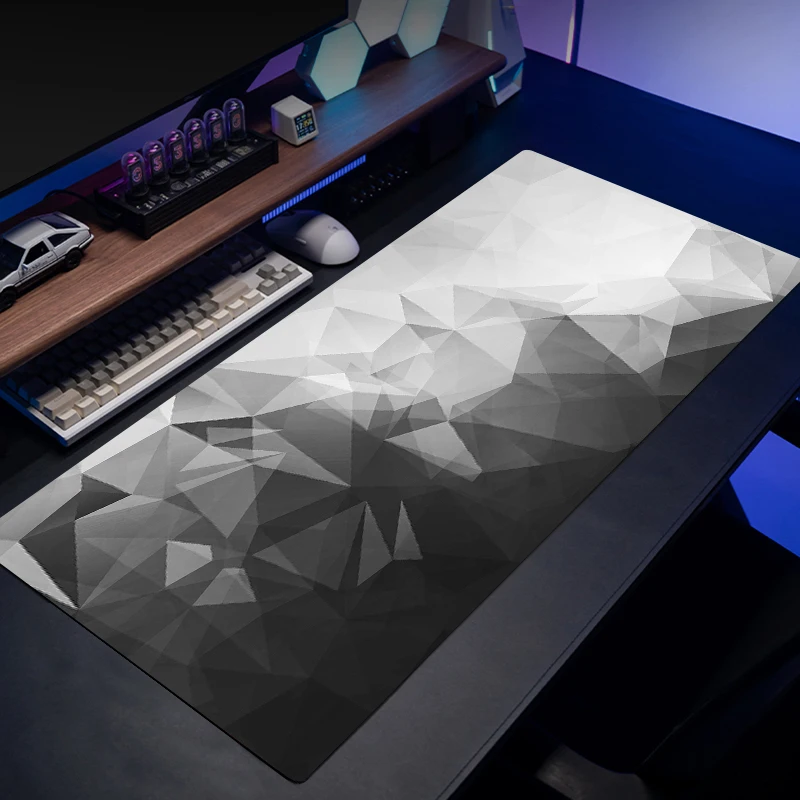 Tapete de mouse para jogos de escritório, borracha antiderrapante, textura de arte, tapete de mesa para casa, tapete básico econômico 40*80cm, لو★ XXL