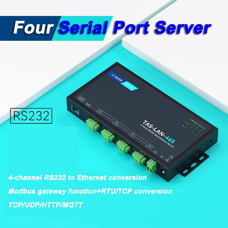 4 خادم تسلسلي إلى منفذ إيثرنت وحدة Modbus RS232 إلى بوابة TCP/IP RJ45 يدعم بروتوكول TCP/UDP/HTTP/MQTT #3