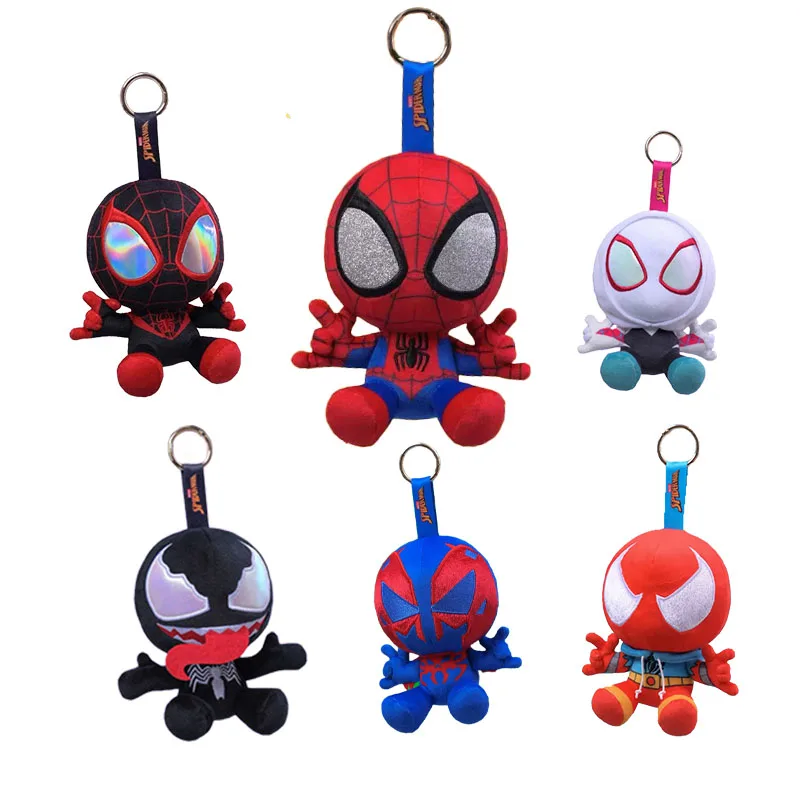 */Blind Box Spider-Man Blind Box Venom Ghost Spider Scarlet Miles Morales Anime Figur Trendy Toys Schlüsselanhänger Niedlicher Taschenanhänger...