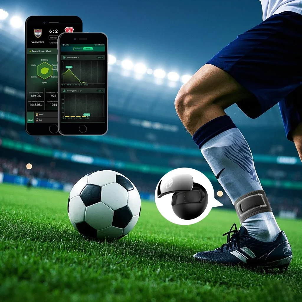 822Hot Next-Gen Tracking Waterproof Ankle Soccer  with Cloud Sync Smart Sports Sensor Bluetooth Connected Match-Ready Ge