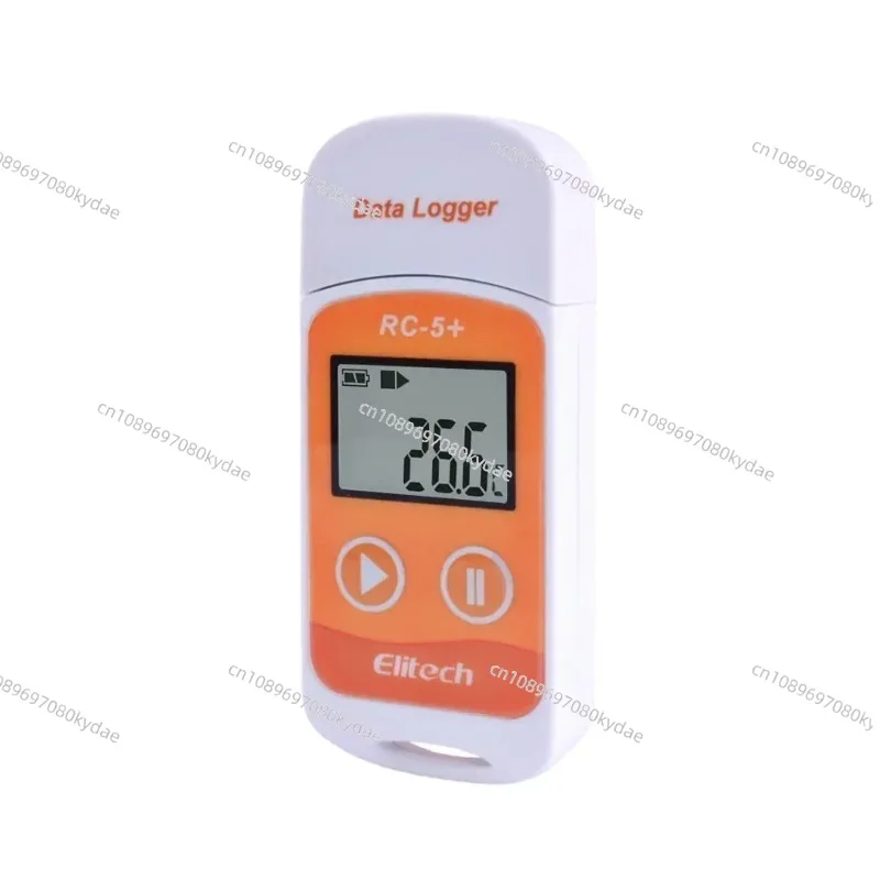 Elitech RC-5+ PDF USB Temperature Data Logger Reusable Recorder 32000 Points For Refrigeration, Cold Chain Transport