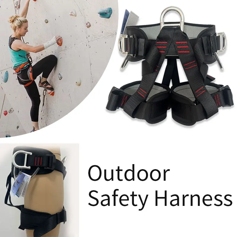 Safety Harness for Construction Workers Half Body Roofing Harness Kit High Altitude Safety Belt Padding Protection Safe Rope