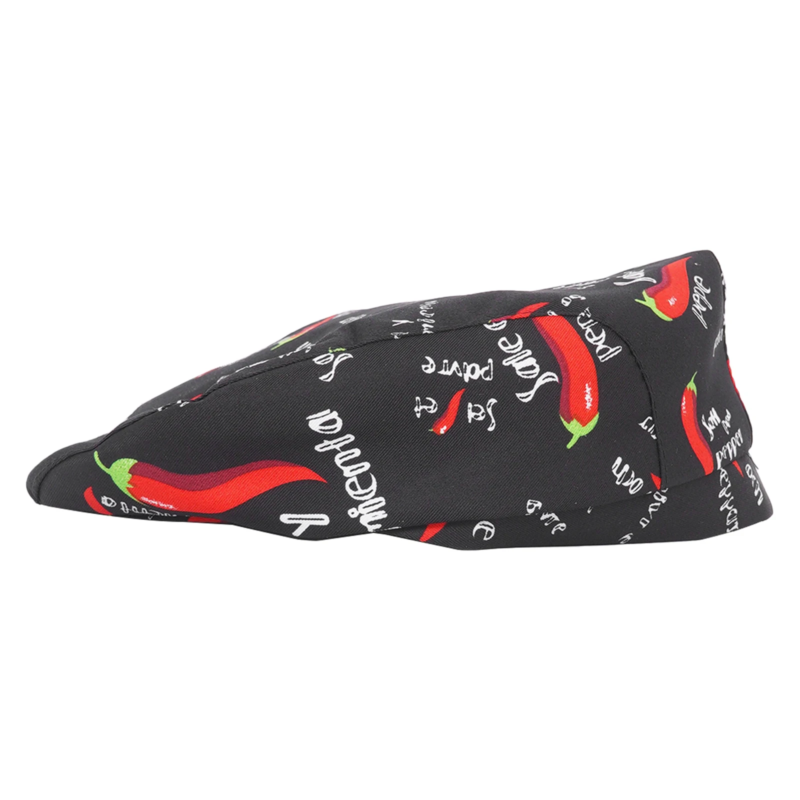 Mens Print Chef Cap Restaurant Kitchen Cooking Wear Hats Hotel Bakery Cafe Waiter Breathable Cap Women Cook Accessories