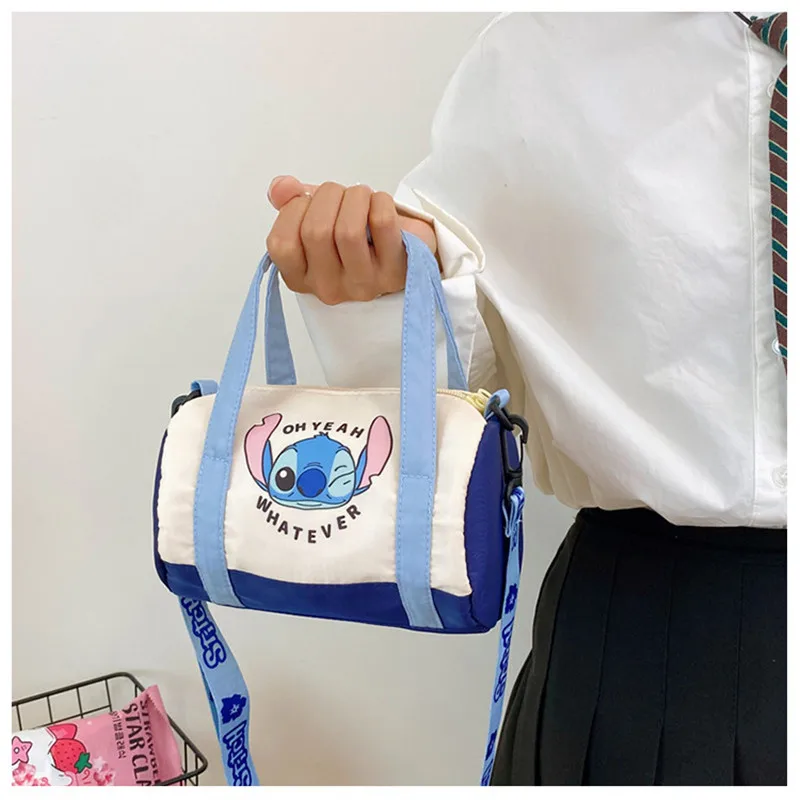 Disney Stitch torba na ramię Crossbody torby Stitch mała torebka damska studenci pojedyncze torby na ramię dziewczęce torebka Chistmarst prezenty