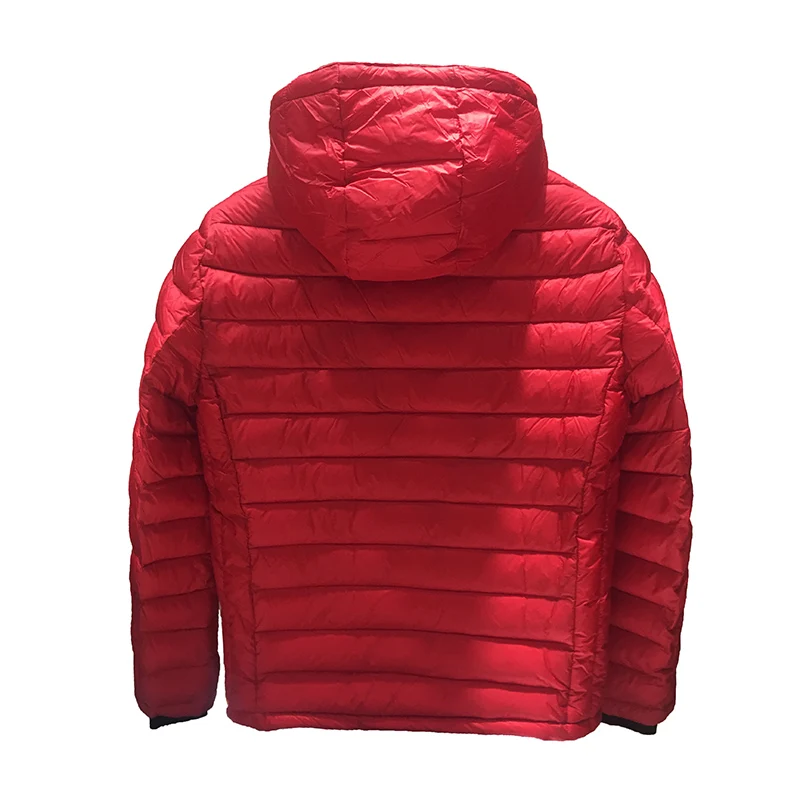 Men Winter Jacket Fashion Red Cotton Jacket Puffer Jacket Bio-based Cotton Autumn Mens Quilted Coat High Quality Hooded Coat