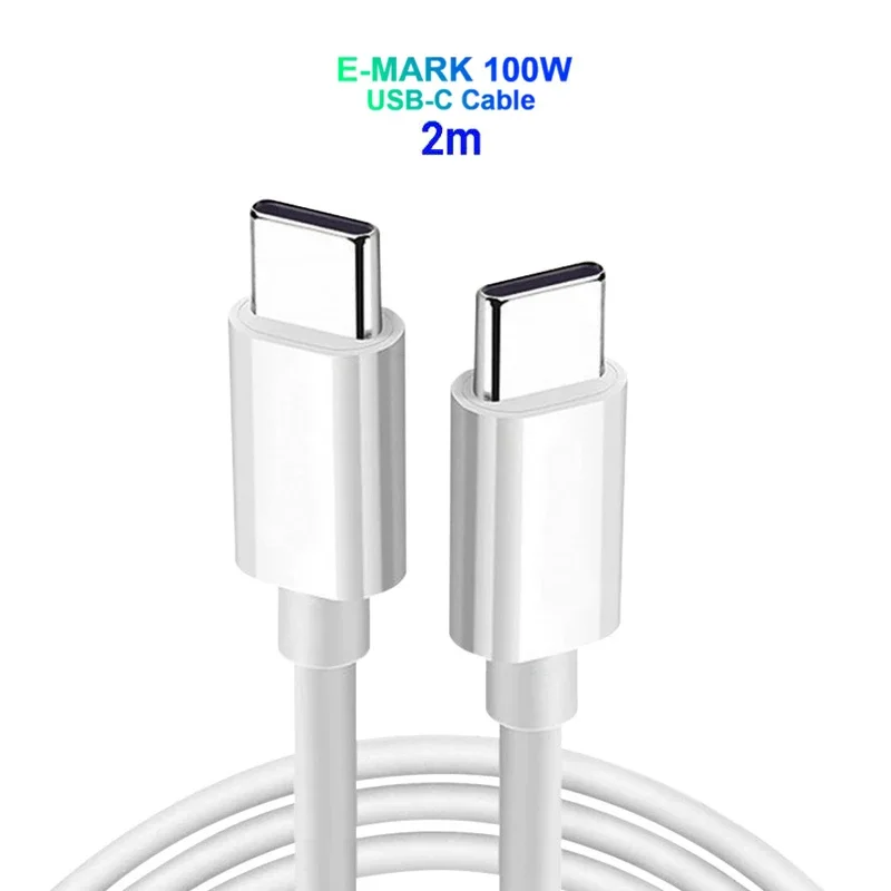 100W/65W/45W PD/QC3.0 USB C Fast Power Adapter 100W Type-C Cable For MacBook/iPad iPhone 15 SAMSUNG S24 Ultra S23 Plus S22
