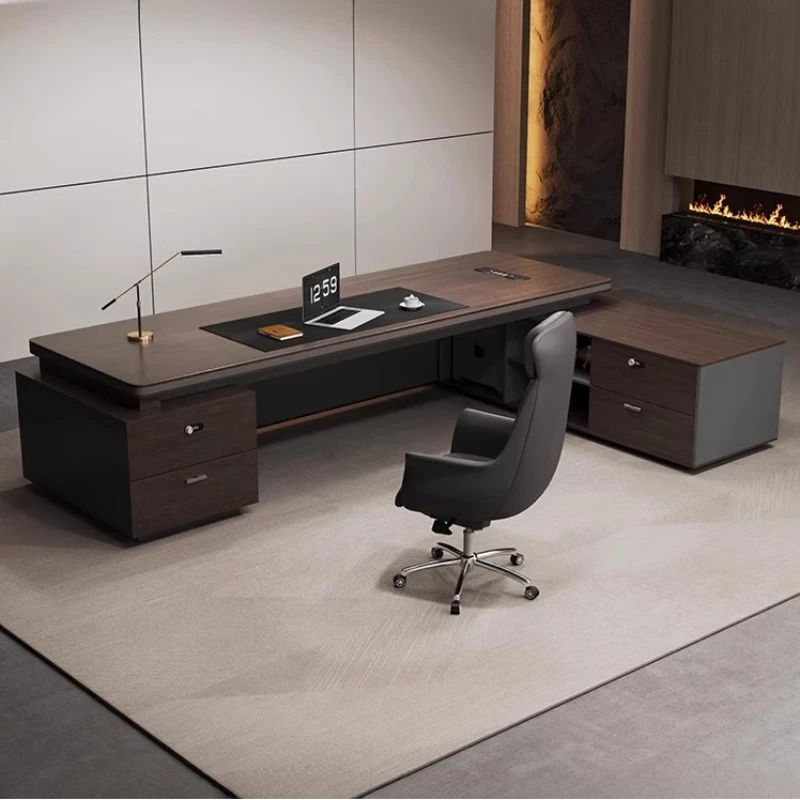 Дизайнерский стол для хранения, роскошный астротический современный деревянный стол для руководителя, дешевая роскошная мебель для офиса Mesa De Escritorio