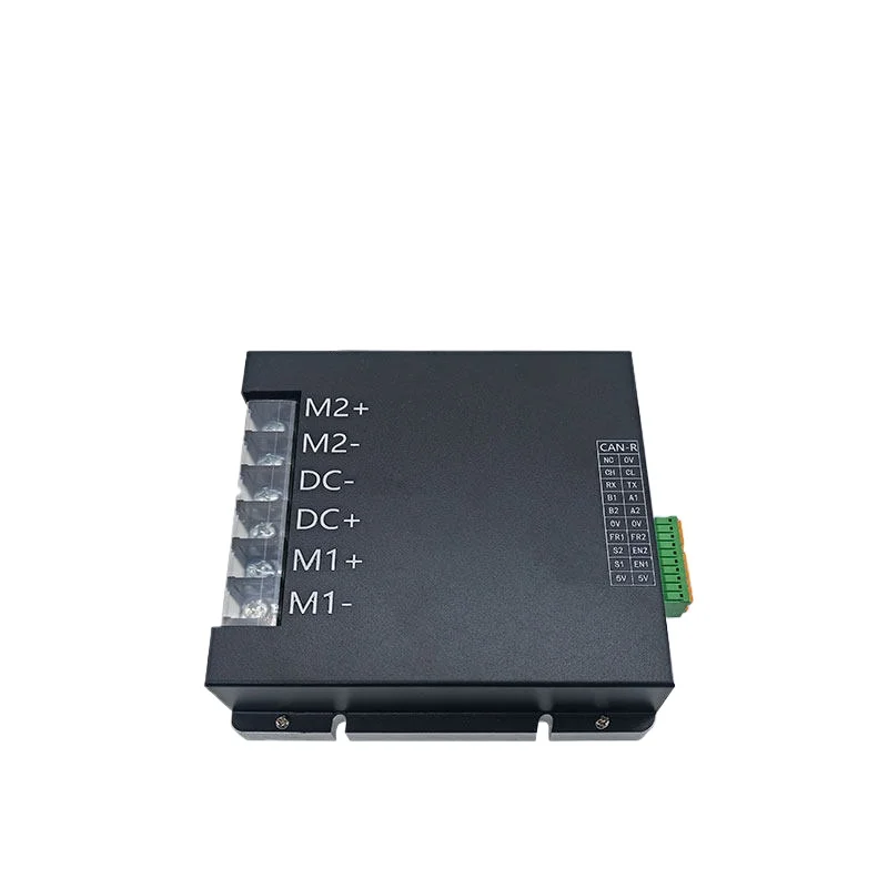 100A Dual Channel Brushed DC Motor Controller One Drag Two Synchronous Independent Control CAN Bus RC Lawn Mower Drive Module