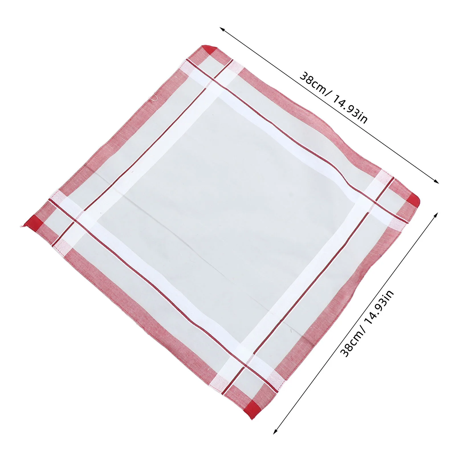 12Pcs Mens Square Handkerchief Cotton Absorbent Lightweight Classic Sweat-Absorbent Ideal for Daily Carrying