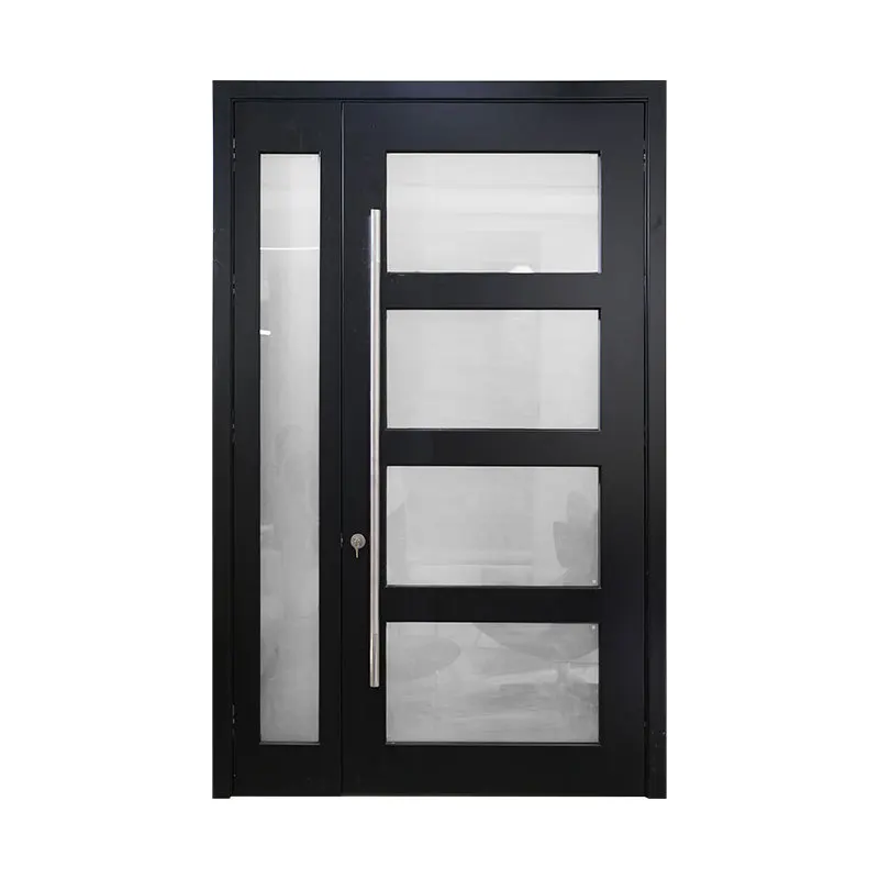 

Modern entry Anti-theft Villa Double door Child and mother Simple glass entry door Class A rural