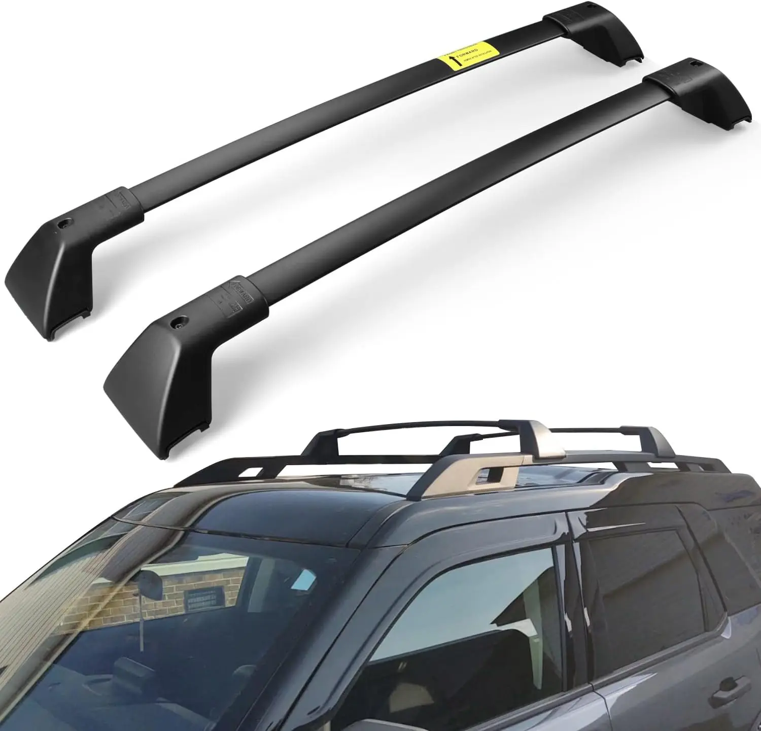 قضبان متقاطعة تناسب Ford Bronco Sport الإصدار الأول 2021 والبنك الخارجي 2022 2023 2024 2025 & Badlands 2021 2022 2023 2024 2025 O