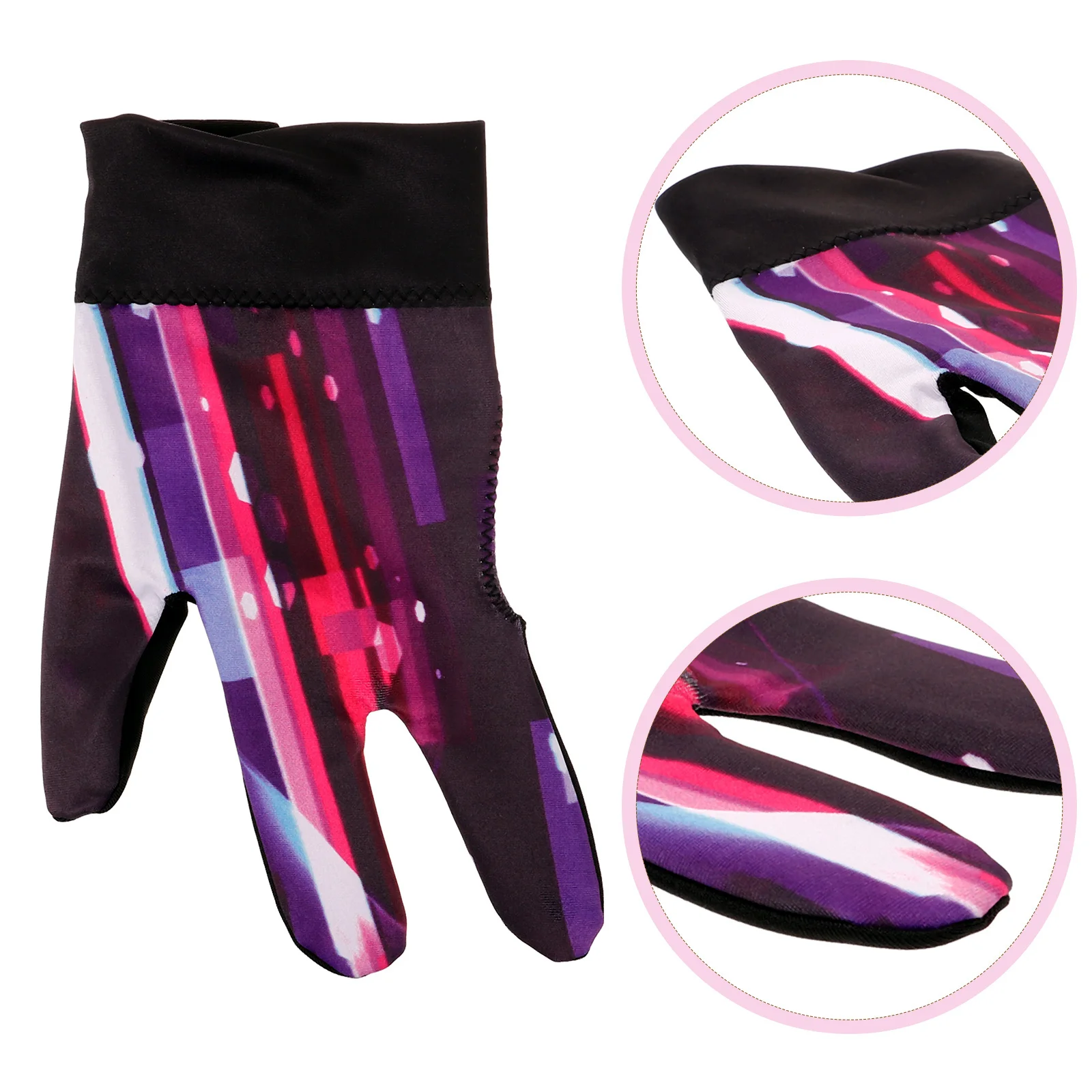 

Бильярдные перчатки с тремя пальцами, перчатки для бассейна, эластичные, дышащие, нескользящие, моющиеся, многоразовые, удобные защитные перчатки для снукерного кия