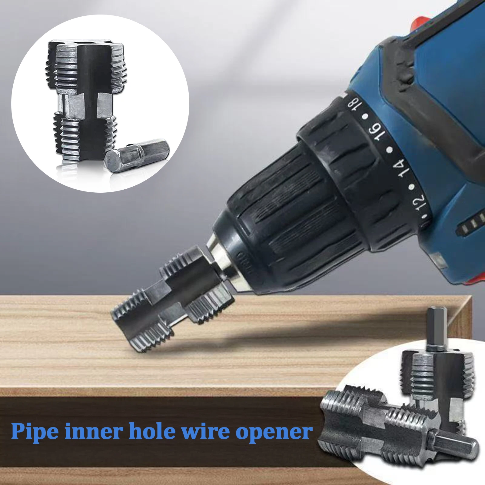 

PVC Thread Maker Tool Bath Hardware Easy to Use Double Head Design Wire Opener Essential Addition to Your Toolkit