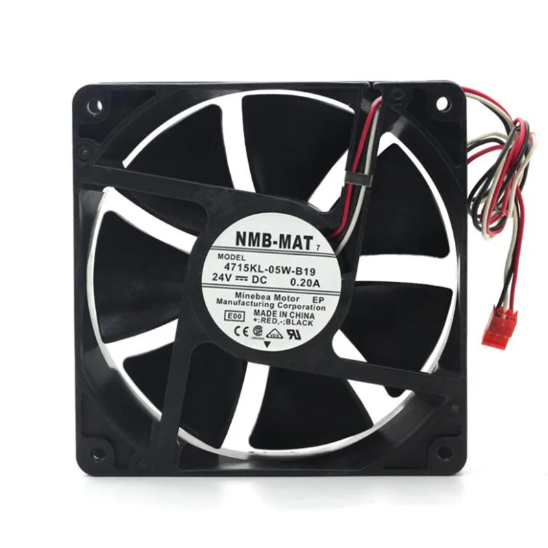 

Original fan NMB-MAT 4715KL-05W-B19 12038 24V0.2A 3-wire inverter cooling fan